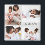 Aangepaste fotomagneet met gelukkige momenten magneet<br><div class="desc">Fotocadeaus zijn de beste cadeaus! Eenvoudig aan te passen met uw tekst en/of foto('s) voor een op maat gemaakte uitstraling. Ontworpen door Berry Berry Sweet,  Modern Stationery en Personalized Gifts. Bezoek onze website op www.berryberrysweet.com om onze volledige productlijnen te bekijken.</div>