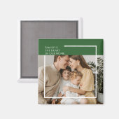 Aangepaste fotomagneet met gepersonaliseerd berich magneet (Voorkant / Achterkant)