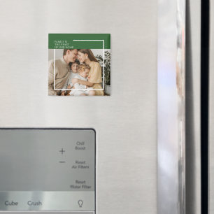 Aangepaste fotomagneet met gepersonaliseerd berich magneet