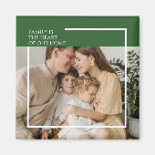 Aangepaste fotomagneet met gepersonaliseerd berich magneet (Voorkant)