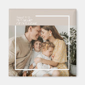 Aangepaste fotomagneet met gepersonaliseerd berich magneet (Voorkant)