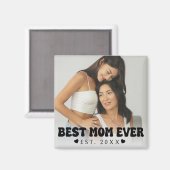 Aangepaste fotomagneet voor beste moeder of Moeder Magneet (Voorkant / Achterkant)