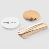 Aangepaste fotoManuscript noemt date elegant Wedde Handwaaier (Niet-gemonteerd)