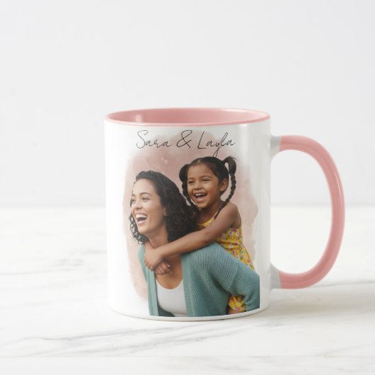 Aangepaste fotomok voor familie koppel mok (Rechts)