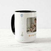 Aangepaste fotomok voor jongen van 8 jaar mok (Voorkant links)