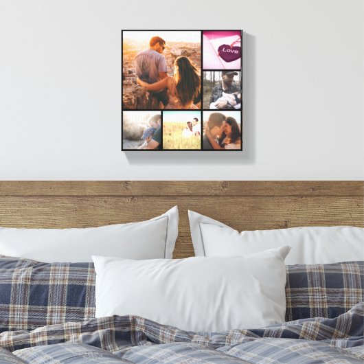 Aangepaste fotomontage canvas afdruk (Insitu (Slaapkamer))