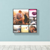 Aangepaste fotomontage canvas afdruk (Insitu (Houten vloer))