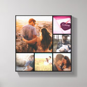 Aangepaste fotomontage canvas afdruk (Voorkant)