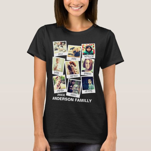 Aangepaste fotomontage-collage T-Shirt (Voorkant)
