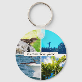 Aangepaste fotomontage sleutelhanger