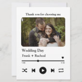 Aangepaste fotomuziek song playlist voor koppels kaart (Voorkant)