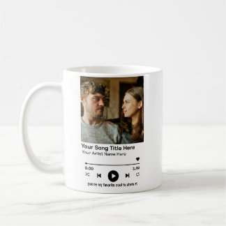 Aangepaste fotomuziekspeler Gepersonaliseerd liedj Koffiemok