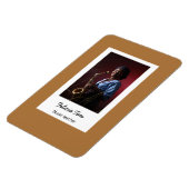 Aangepaste fotomuzikant-bruin magneet (Linkerzijde)