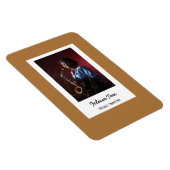 Aangepaste fotomuzikant-bruin magneet (Rechterzijde)