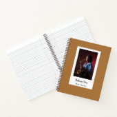 Aangepaste fotomuzikant-bruin notitieboek (Binnen)