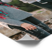Aangepaste Fotonaam 2025 Kalender Poster (Hoek)