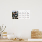 Aangepaste Fotonaam 2025 Kalender Poster (Keuken)