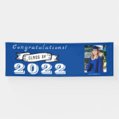 Aangepaste fotonaam Aangepast Afstuderen Spandoek (Horizontaal)