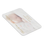 Aangepaste fotonaam Baby Birth Announcement magnee Magneet (Rechterzijde)