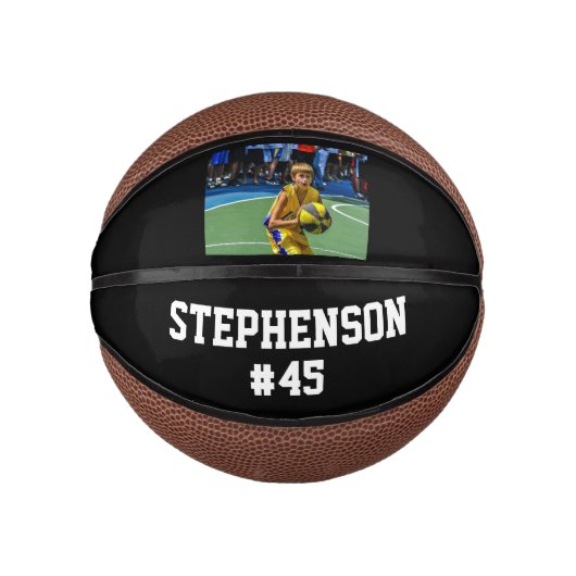 Aangepaste fotonaam Basketball Ball Basketbal (Voorkant)
