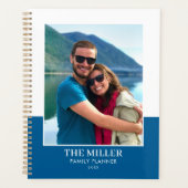 Aangepaste Fotonaam Blue Modern Planner (Voorkant)
