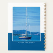 Aangepaste Fotonaam Blue Modern Planner (Achterkant)