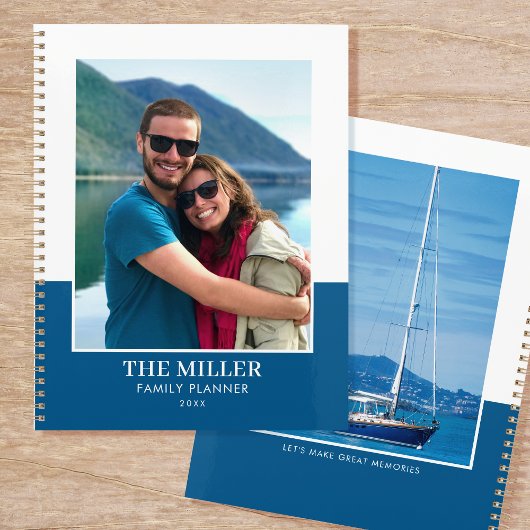 Aangepaste Fotonaam Blue Modern Planner
