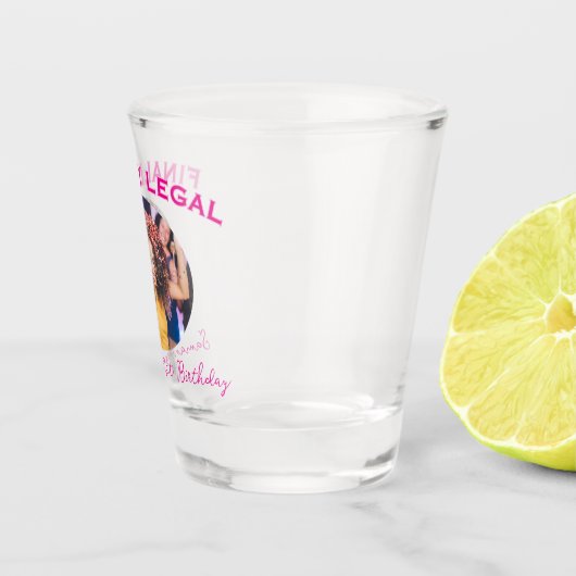 Aangepaste fotonaam eindelijk legaal 21e verjaarda shot glas (Rechts)