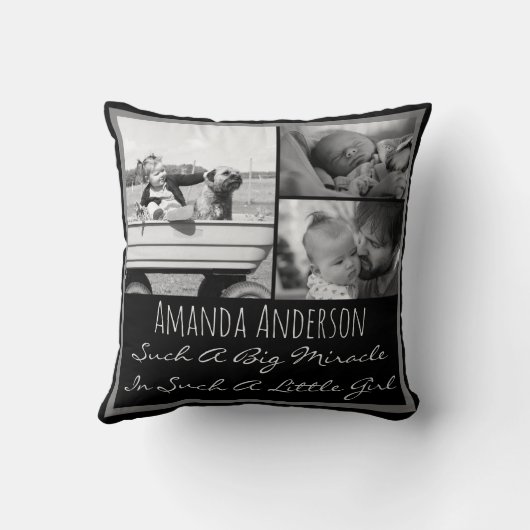 Aangepaste fotonaam en prijsopgave kussen (Achterkant)