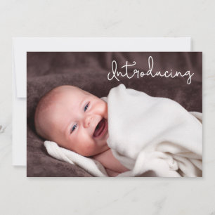 Aangepaste fotonaam Geboortedatum Introductie baby