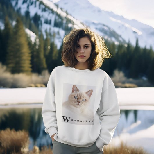 Aangepaste fotonaam gepersonaliseerde dames trui