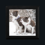 Aangepaste Fotonaam Gepersonaliseerde Keepsake Gif Cadeaudoosje<br><div class="desc">Een aandenken doos met uw geliefde huisdier of huisdieren foto,  familieleden,  of een speciale foto,  gepersonaliseerd met hun namen.</div>