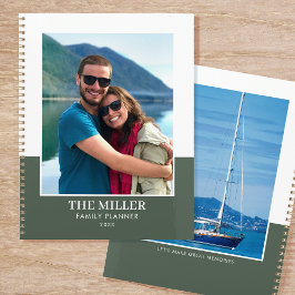 Aangepaste Fotonaam Groen Modern Planner