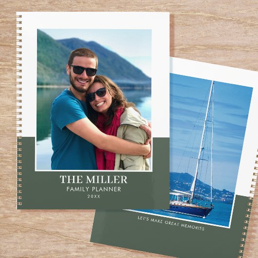 Aangepaste Fotonaam Groen Modern Planner