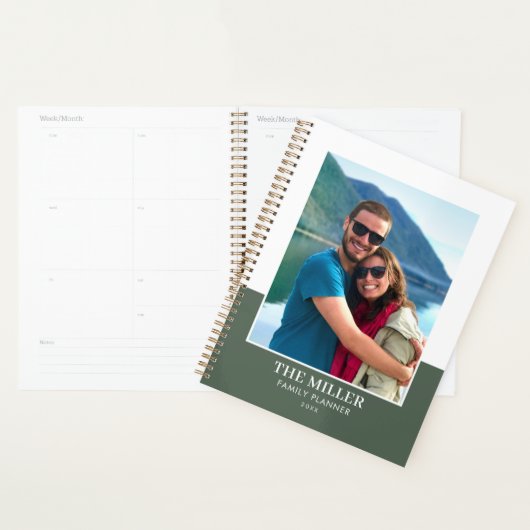Aangepaste Fotonaam Groen Modern Planner (Display)
