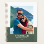 Aangepaste Fotonaam Groen Modern Planner (Voorkant)