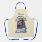 Aangepaste Fotonaam HANUKKAH FAMILY REUNION Schort (Voorkant)