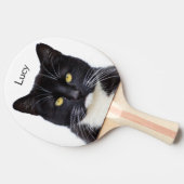 Aangepaste fotonaam Kat Ping Pong Paddle Tafeltennisbatje (Zijkant)