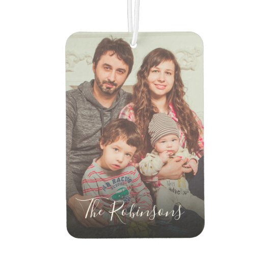 Aangepaste fotonaam Keepslag Memorable Gift Luchtverfrisser (Achterkant)