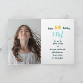 Aangepaste fotonaam leeftijd | Cute dierenillustra Kaart (Binnen)