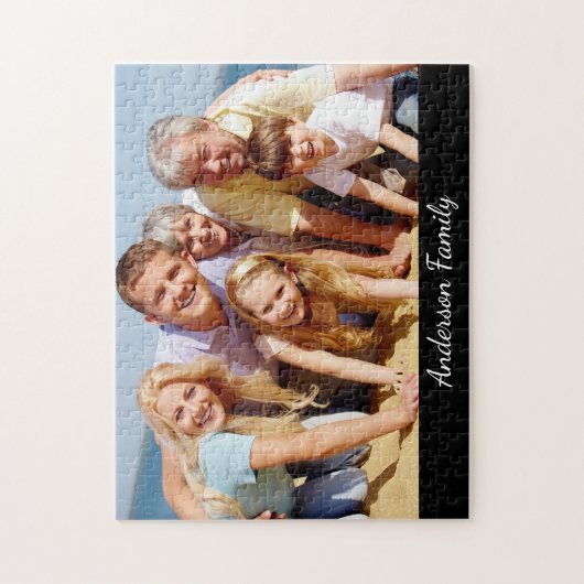 Aangepaste fotonaam legpuzzel (Verticaal)