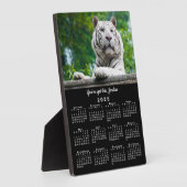 Aangepaste Fotonaam Motivatie Zwart 2025 Kalender Fotoplaat (Zijkant)