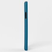 Aangepaste fotonaam op Aqua Turquoise Blue Case-Mate iPhone Case (Achterkant/rechts)