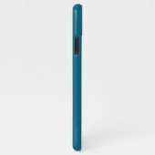 Aangepaste fotonaam op Aqua Turquoise Blue iPhone Hoesje (Rechterkant)