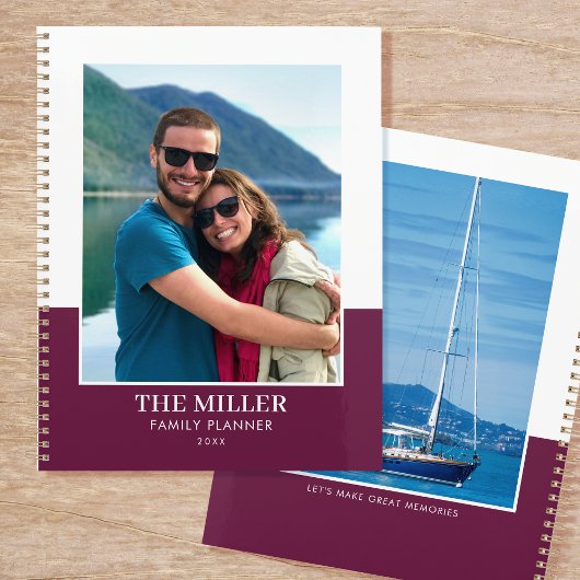 Aangepaste Fotonaam Plum Modern Planner