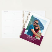 Aangepaste Fotonaam Plum Modern Planner (Display)