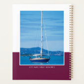 Aangepaste Fotonaam Plum Modern Planner (Achterkant)