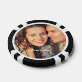 Aangepaste fotonaam poker chips (Enkel)