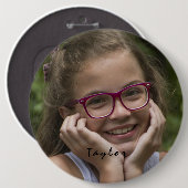 Aangepaste fotonaam ronde Button (Voorkant /achterkant)