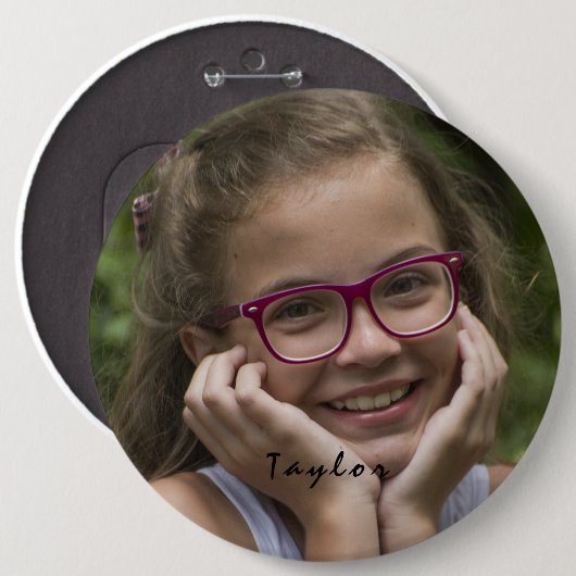 Aangepaste fotonaam ronde Button (Voorkant /achterkant)